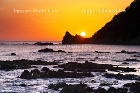 厚苫岬の日の出