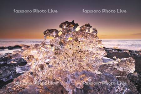 十勝のジュエリーアイスの朝