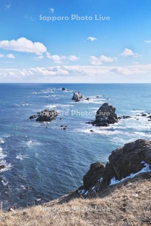 襟裳岬と太平洋