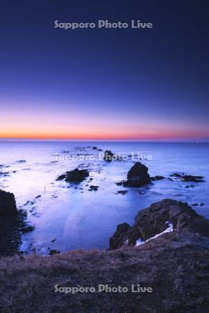 襟裳岬の朝と太平洋