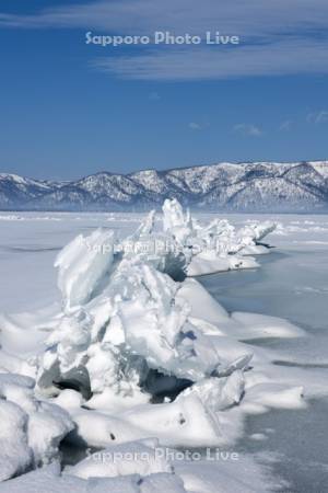 屈斜路湖の御神渡り