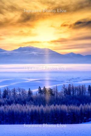 十勝岳とサンピラー