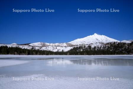 オタトマリ沼と利尻山