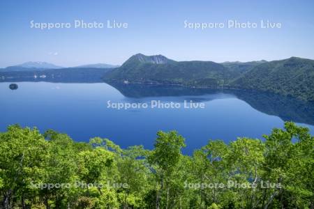 新緑と摩周湖