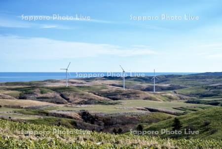 宗谷丘陵と風力発電