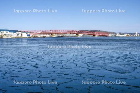 厚岸大橋と厚岸湖