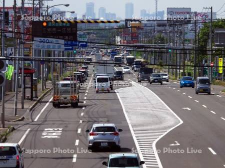 国道36号線　大曲より札幌方面
