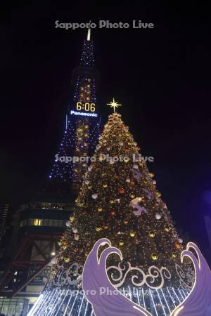 さっぽろホワイトイルミネーションとテレビ塔