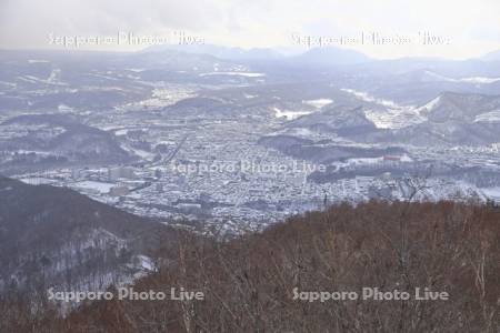 藻岩山より札幌市街地　南方面