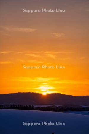 新栄の丘の夕日