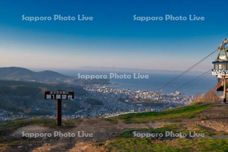 おたる天狗山第１展望台より市街展望