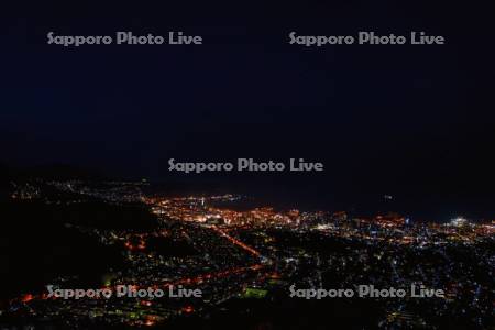 天狗山より市街展望夜景
