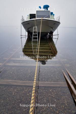 然別湖湖底線路　湖底線路