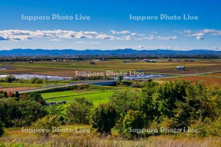 上野ファーム　射的山より田園風景
