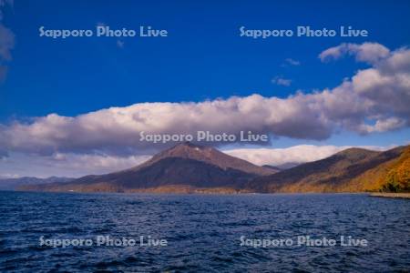 支笏湖と恵庭岳