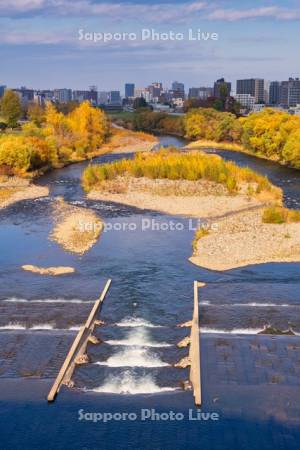 幌平橋より豊平川