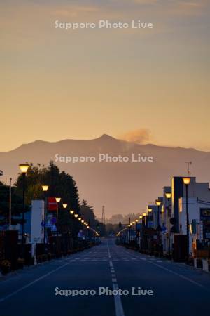 美瑛駅前丸山通り～十勝岳