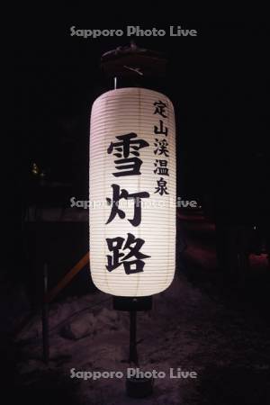 定山渓温泉雪灯路