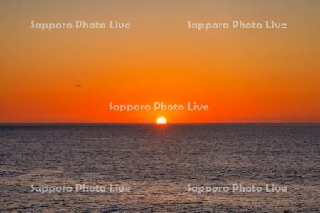 納沙布岬より日の出