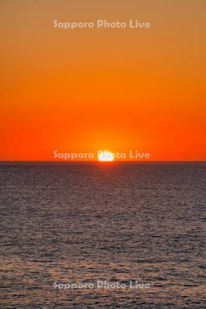 納沙布岬より日の出