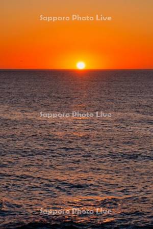 納沙布岬より日の出