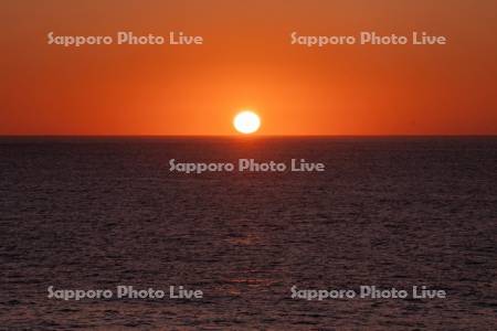 納沙布岬より日の出