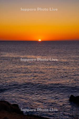 納沙布岬より日の出