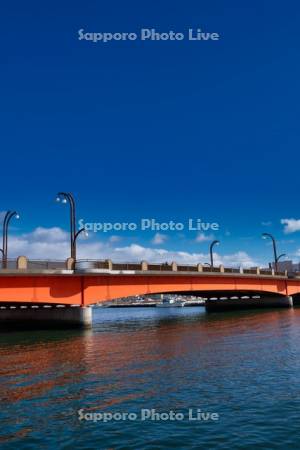 久寿里橋と釧路川