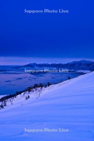 美幌峠から屈斜路湖　黎明