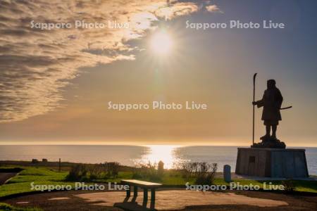 弁慶岬の弁慶像