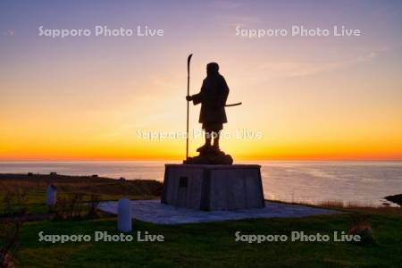 弁慶岬の弁慶像