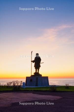 弁慶岬の弁慶像