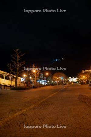 基坂と函館山夜景