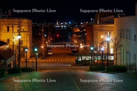 八幡坂と函館市電