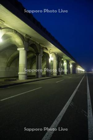 稚内北防波堤ドーム　ライトアップ