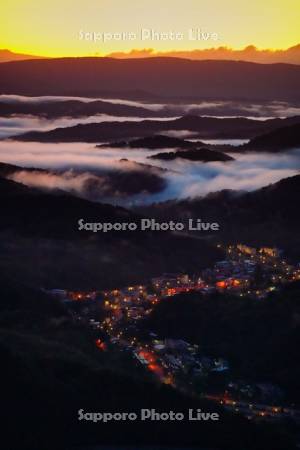 かもい岳国際スキー場より市街展望