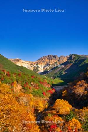 十勝岳温泉郷の紅葉