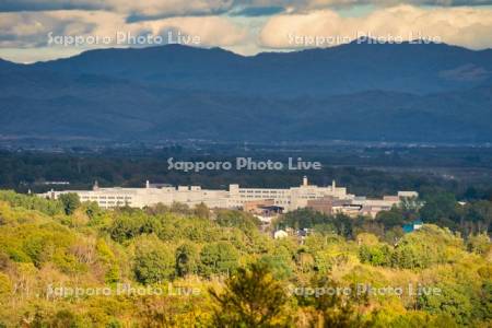 円山展望台より月形刑務所