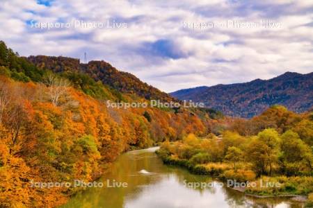 野花南大橋より空知川