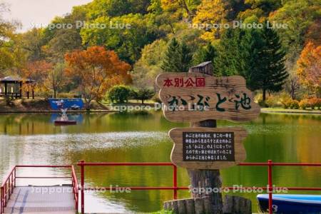 本別公園　かぶと池
