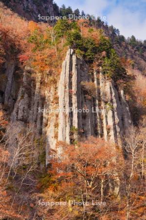 天人峡　柱状節理