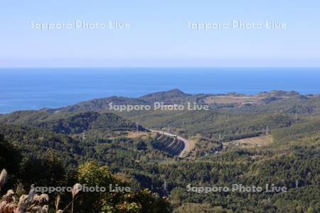 天狗山より市街展望　後志自動車