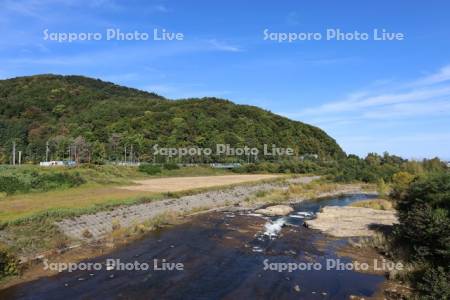 豊平川と藻岩山の麓