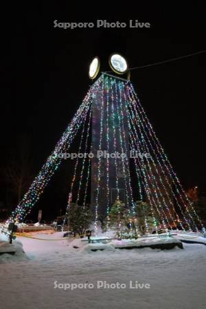 地下鉄真駒内駅イルミネーション