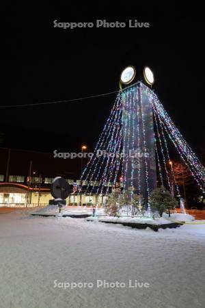 地下鉄真駒内駅イルミネーション