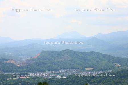 硬石山と恵庭岳