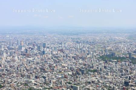 山鼻～中島公園～札幌駅　市街展望