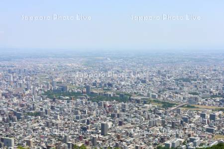 山鼻～中島公園～中の島　市街展望