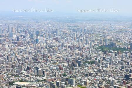 山鼻～中島公園～札幌駅　市街展望
