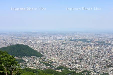 円山～琴似～石狩湾　市街展望